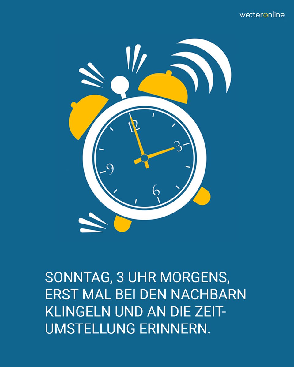 WetterOnline's tweet image. Seid ihr eigentlich gute Nachbarn? 

#Zeitumstellung #Winterzeit #Normalzeit