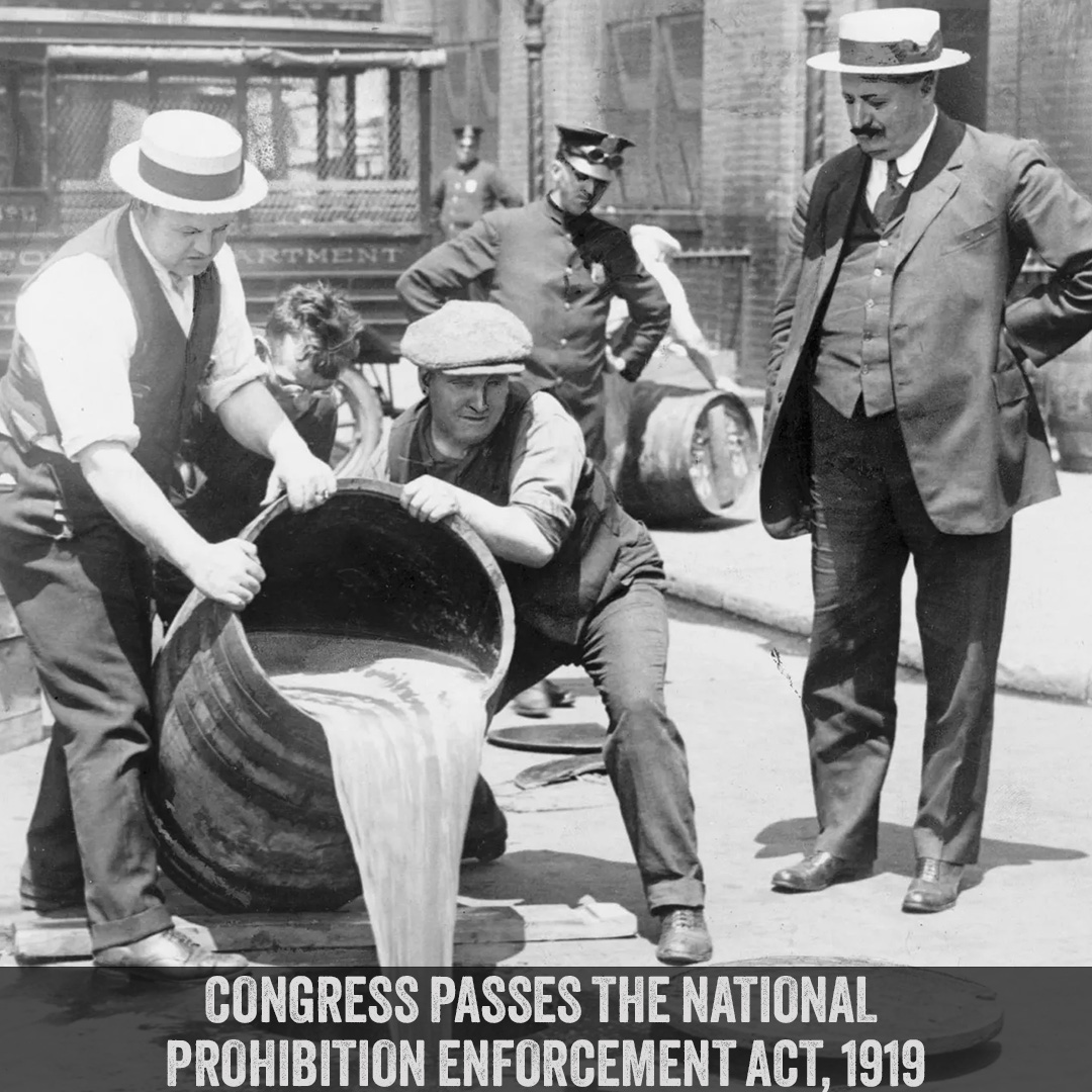NineLineApparel's tweet photo. #OTD in 1919, Congress passed the National Prohibition Enforcement Act, otherwise known as the Volstead Act, on this date. The Volstead Act authorized the enforcement of the 18th Amendment, ratified on 29 January 1919.
#NineLineApparel #Prohibition #VolsteadAct #USHistory https://t.co/I0mnB3HO3O