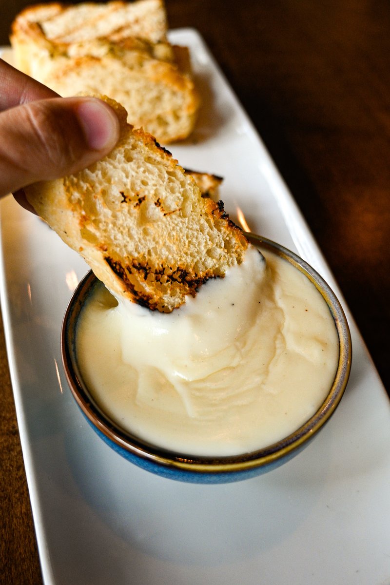Dive into gooey, cheesy goodness with our Taleggio Fonduta. Pair it with our freshly baked bread and experience pure indulgence. 🧀

📸 : Taleggio Fonduta