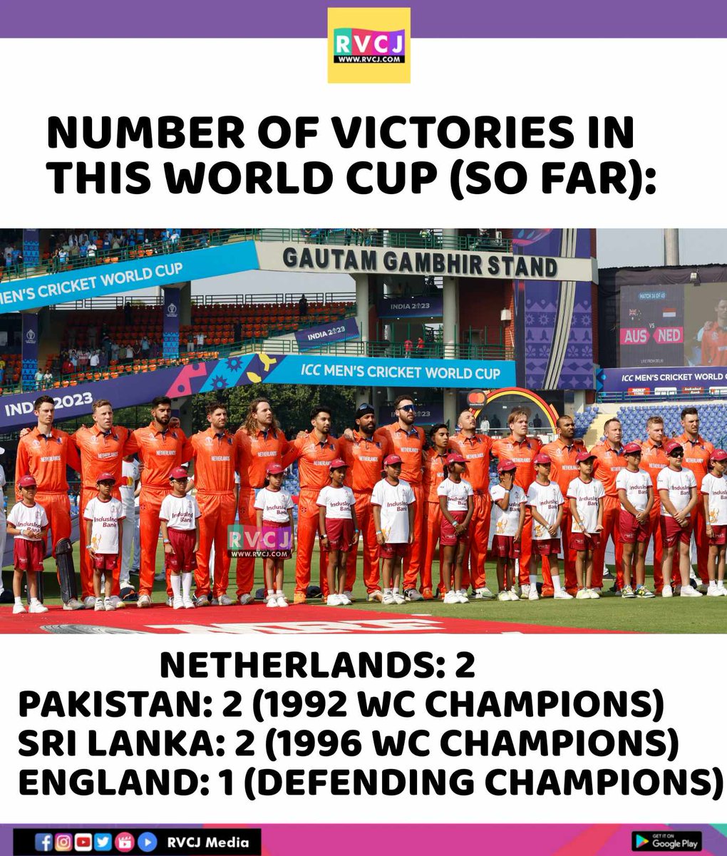RVCJ_FB's tweet photo. Number of Victories
#BANvNED #ODIWorldCup2023 #ICCWorldCup2023 #BANvsNED https://t.co/DmBAOnVeuk