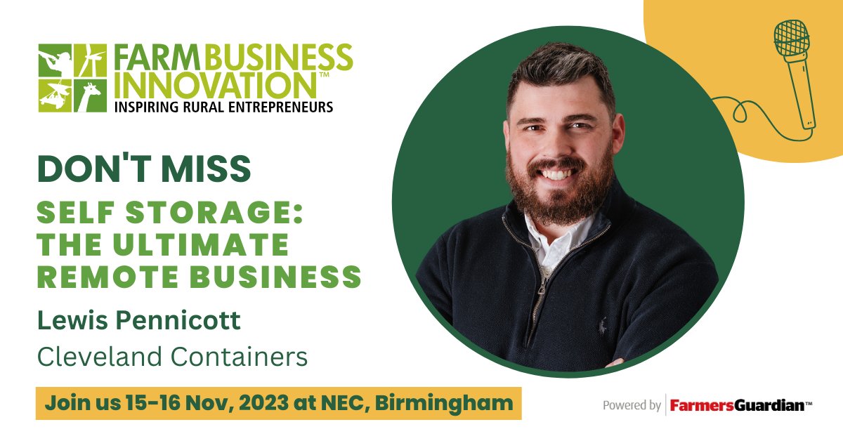 🎤 SPEAKER ANNOUNCEMENT 🎤 

Join us at #FBI to hear from Lewis Pennicott of <a href="/CleveContainers/">Cleveland Containers®</a> on Self Storage: The Ultimate Remote Business. 

Find out more at agrc.im/uf5CP