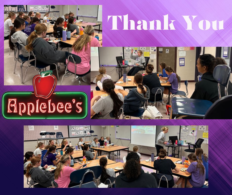 Thank you to our local Applebees for donating the delicious pasta meal last night!