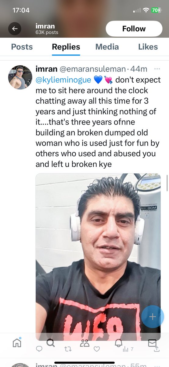BethsNFjourney's tweet photo. This guy is getting more and more aggressive!! EVERYONE please report him!! This is unacceptable!! Doesn’t matter if you are a Kylie fan or not REPORT HIM!!! https://t.co/lS6c7YXPXn