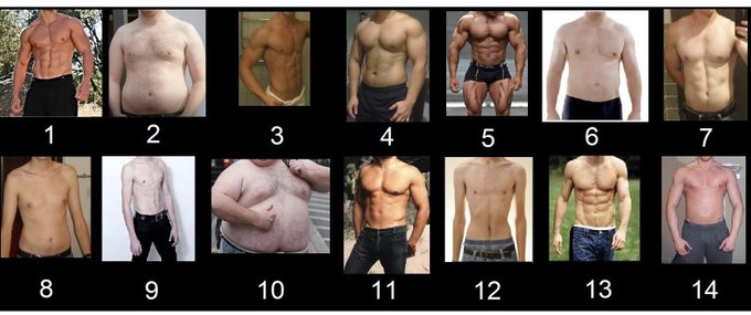 A group of women were asked which of these body types were their favourite. Which number do you think<a href="/tag/peakyblinders"class="tags"><span>#peakyblinders</span></a>