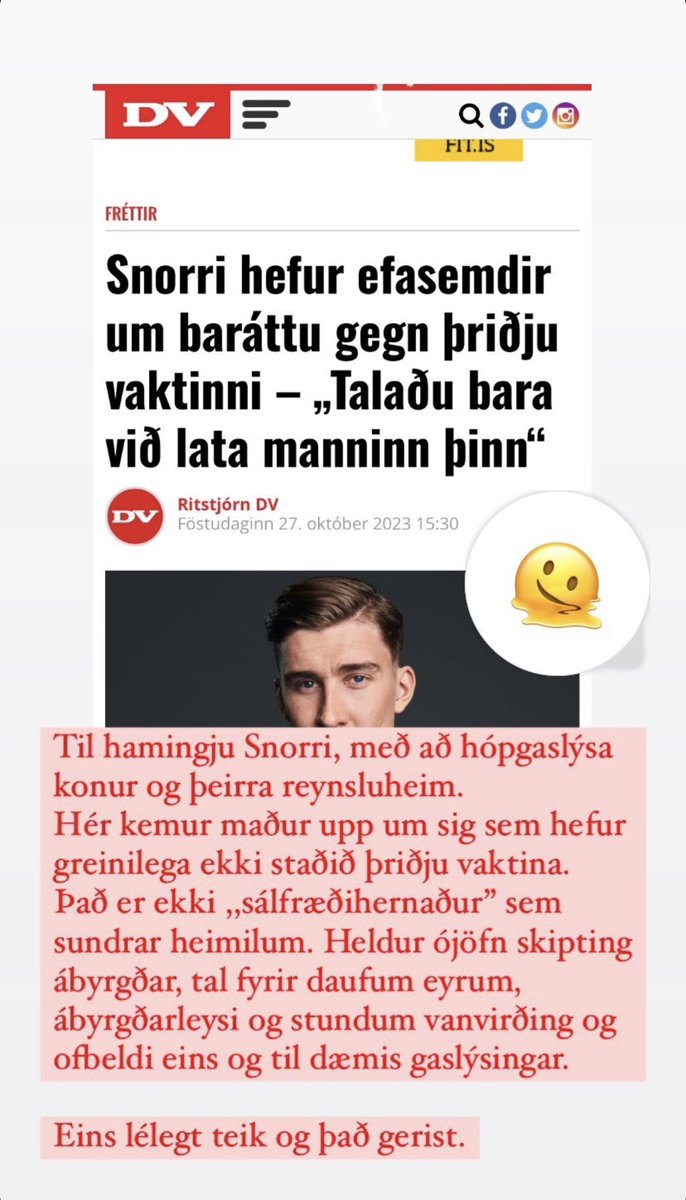 Þorsteinn V. (@thorsteinnv__) on Twitter photo Ég dýrka þessa konu <a href="/hulda_tolgyes/">Hulda Tölgyes</a> - sem fyrir tveimur árum fannst of róttækt að segjast vera femínískur sálfræðingur. Farin að segja mönnum að grjóthalda kjafti og hætta að beita ofbeldi ❤️ Kannski þessi maður tali bara við konuna sína (ef það er ekki of seint) Ég dýrka þessa konu <a href="/hulda_tolgyes/">Hulda Tölgyes</a> - sem fyrir tveimur árum fannst of róttækt að segjast vera femínískur sálfræðingur. Farin að segja mönnum að grjóthalda kjafti og hætta að beita ofbeldi ❤️ Kannski þessi maður tali bara við konuna sína (ef það er ekki of seint)
