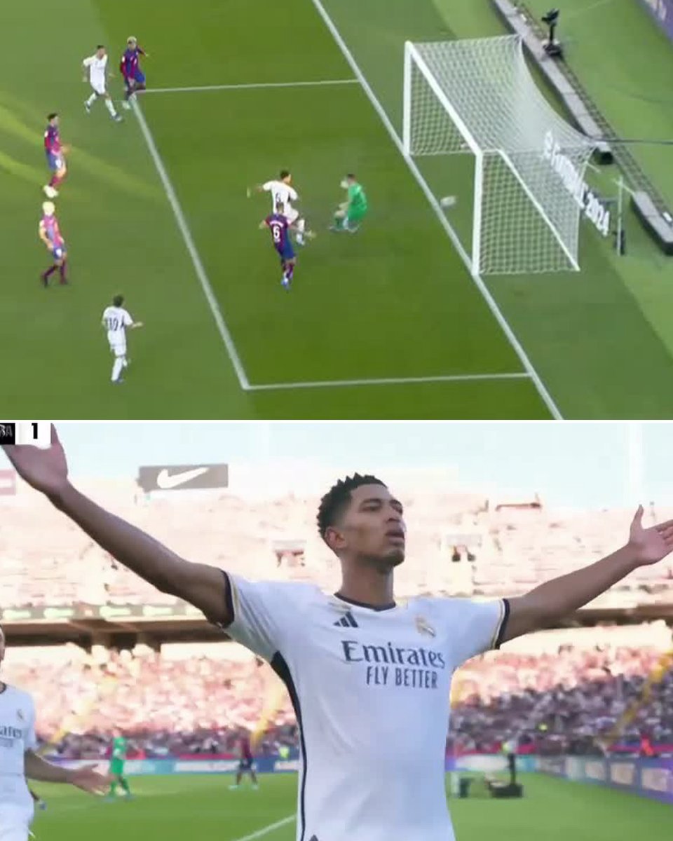 ESPN_CENAM's tweet image. JUDE PONE A GANAR AL MADRID EN EL 92'.⚪️🔥

SILENCIO ABSOLUTO EN BARCELONA.🤯

#ElClasico