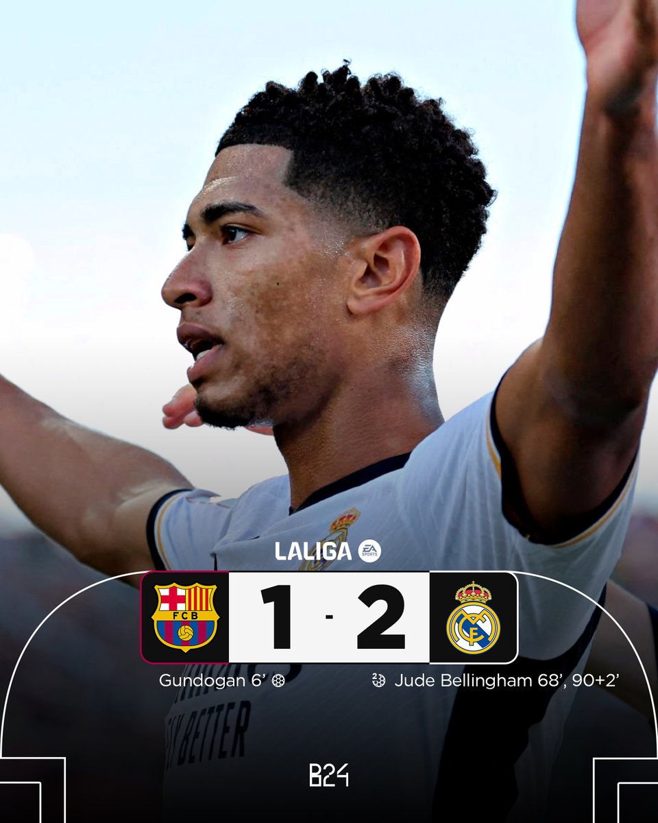 B24PT's tweet photo. Real Madrid vence o El Clásico! ⚪️ https://t.co/qc8amtPFy0