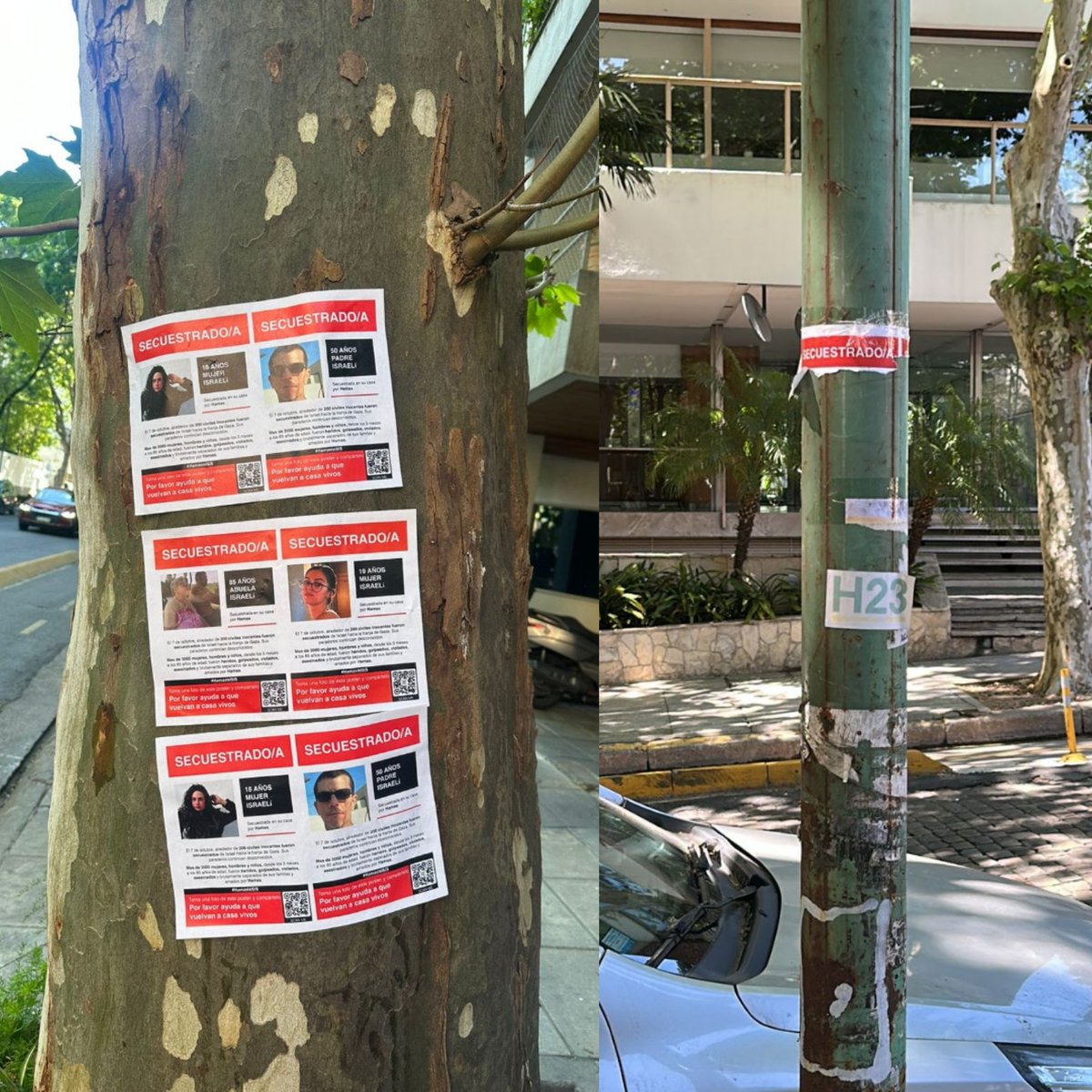 ¿Qué tipo de persona arranca carteles que piden la liberación de secuestrados?