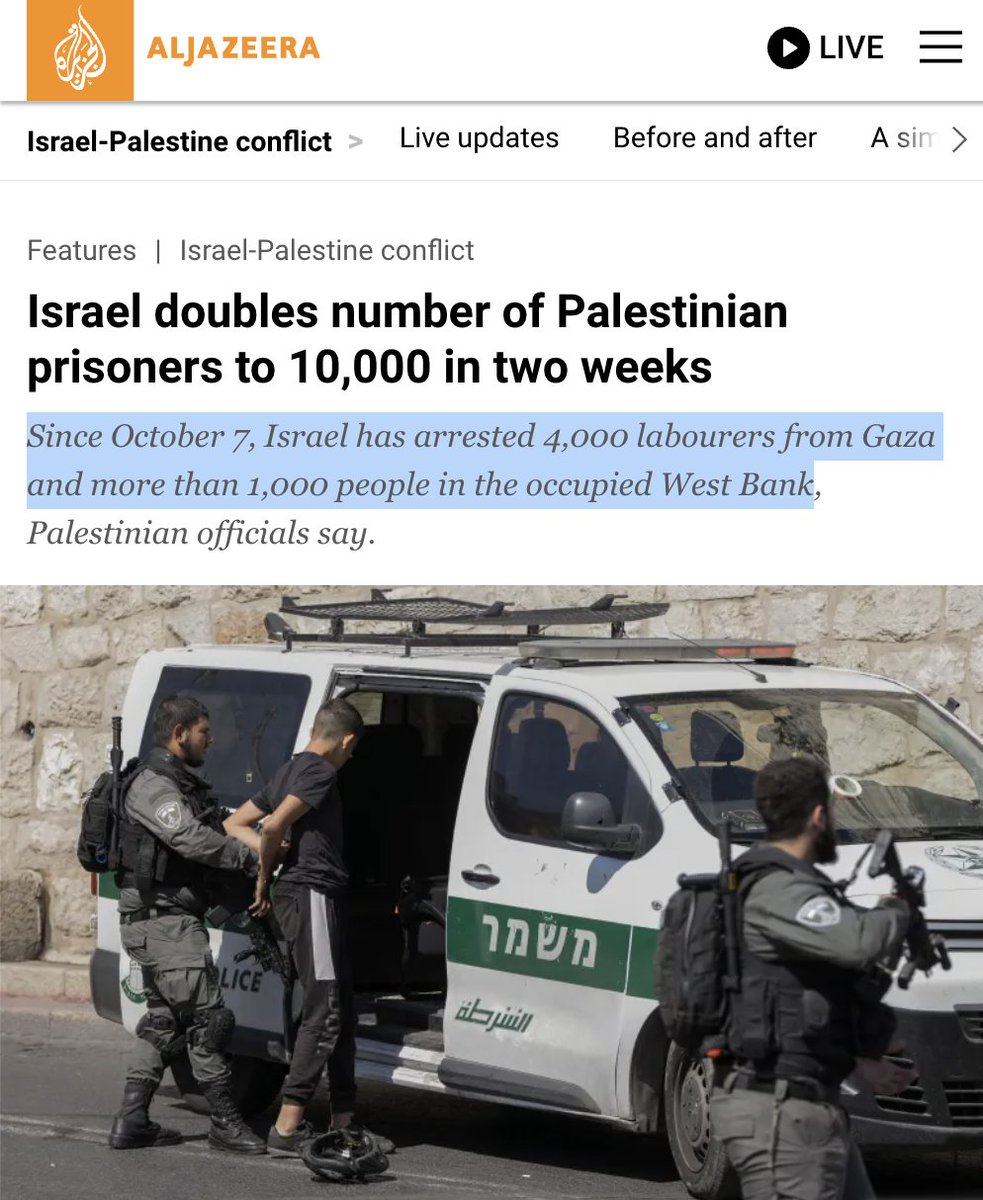 I pray all 200+ Israeli hostages are released immediately.  

I also pray that all ~6,000+ Palestinian hostages (1.2K administrative detainees + 4K Gazan laborers + 1K+ WB Palestinians who are sitting in Israeli prison w/out having been charged), are also released immediately.