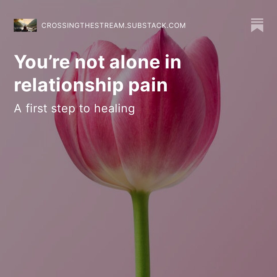 crossing_stream's tweet photo. My new blog with accompanying guided meditation: 
‘You’re not alone in relationship pain’. 

For anyone feeling the pain of relationship breakdown with a loved one - a parent, child, sibling, partner, friend… 

Would love to know your thoughts. 

https://t.co/nhh5gVZRyF https://t.co/56oUeKT524