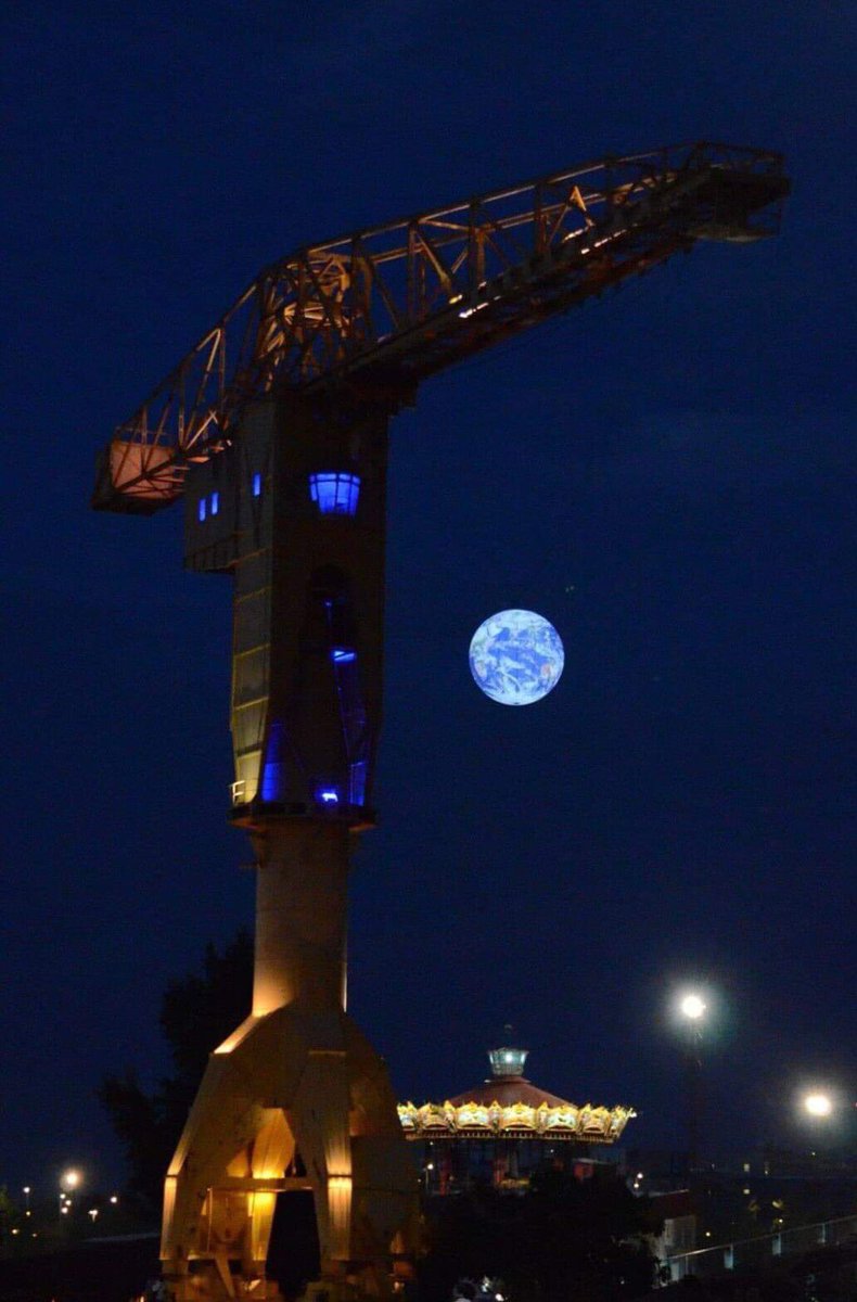 Squaloflife's tweet image. #1mot1photo
@1mot1photo 
➡️ #Soir

(Nantes - La Grue Titan au Clair de Terre )