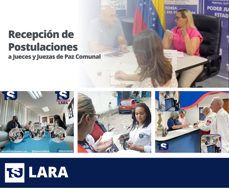 taniadamelio's tweet photo. La Coordinación Regional de #JusticiadePazComunal del Edo #Lara a cargo de la Dra. Delia González, Jueza Rectora de la entidad, recibe postulaciones a Jueces y Juezas de Paz Comunal de parte del #PoderPopularOrganizado. Cada paso es un logro en este gran proyecto ¡Felicitaciones! https://t.co/9QdMgHBAiT