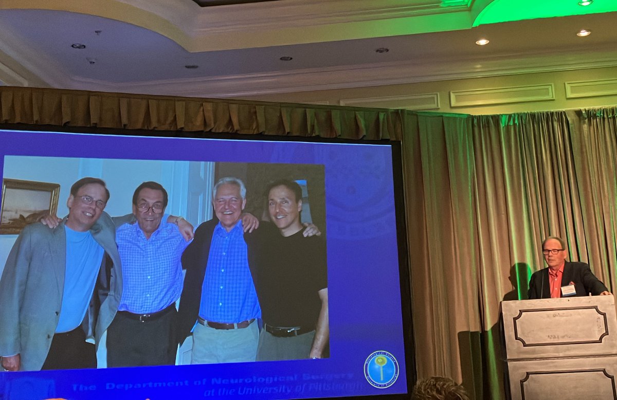 MiamiCancerInst's tweet photo. Dr. Lundsford pays tribute to the late Dr. Dan Leksell and his profound impact on radiosurgery research and #GammaKnife technology. 

#IRRF23 #IRREM23 https://t.co/7HitKUM3Iy