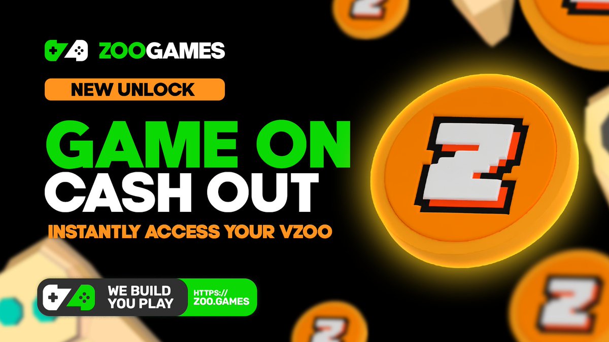 Zoo.Games now allows for $vZOO withdrawals!

Access the option in your #ZooGames profile.

More info on 👇

blog.zoo.one/vzoo-withdrawa…

But first, make sure to play our #games and receive vZOO #rewards from our #freetoplay and/or use your vZOO in custom rooms.

Don’t