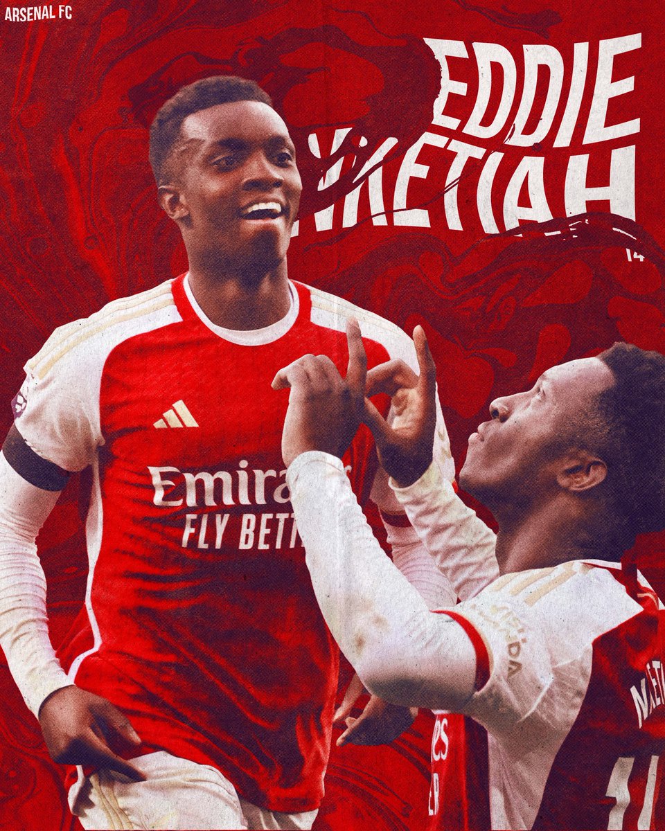 noahprdesigns's tweet photo. hat-trick hero ⚽️⚽️⚽️

#smsports #arsenal #gunners #afc #nketiah https://t.co/7XiOwLglMF
