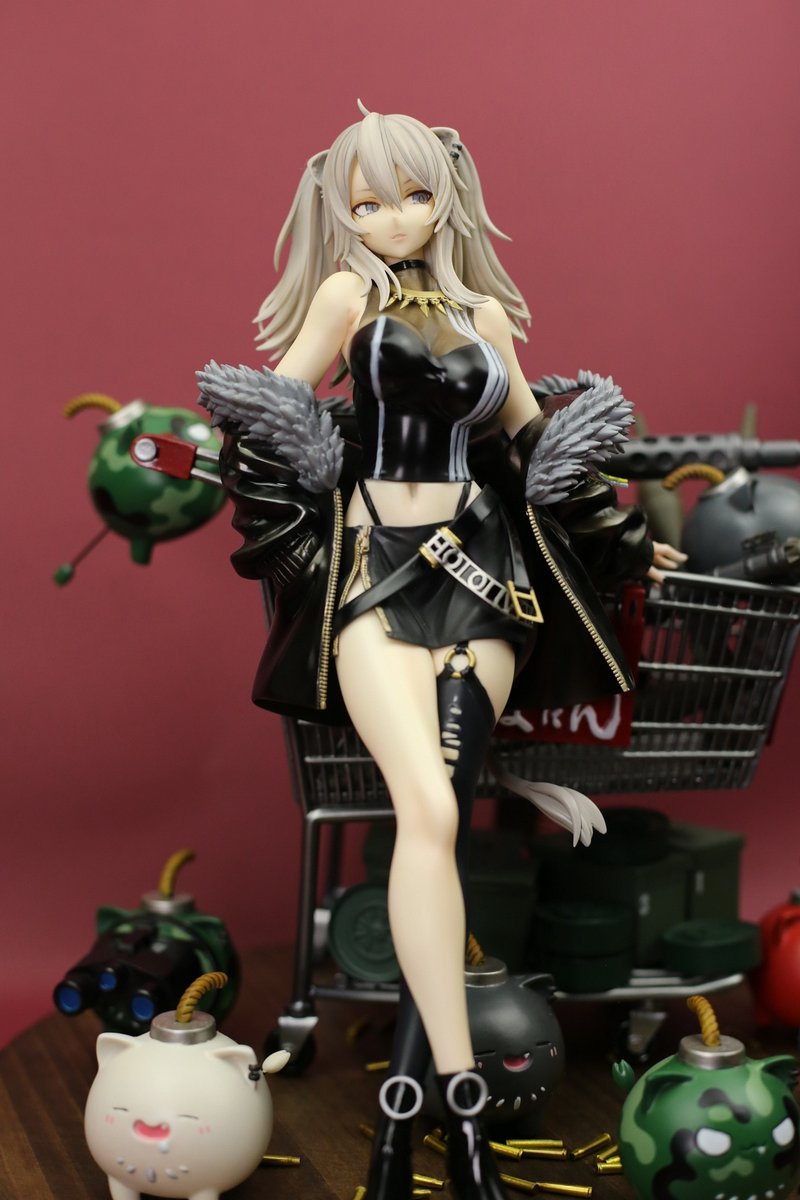 sirisiri29's tweet image. ガレージキット　ホロライブ　獅白ぼたん　完成♪

ディーラー　フジヤマサンカクさん　

瞳は付属のデカールを使用して段差消し後に　アイシャドウを吹いて仕上げてます　カッコいいぼたんちゃんをイメージして塗装してみました

＃ガレージキット　＃獅白ぼたん　＃ホロライブ