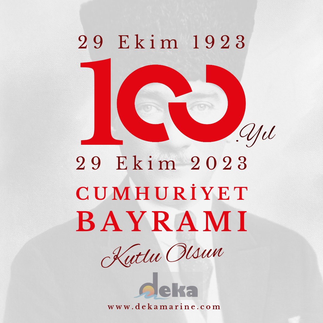 29 Ekim Cumhuriyet Bayramımızı ve Cumhuriyetimizin 100. Yılını kutluyoruz.