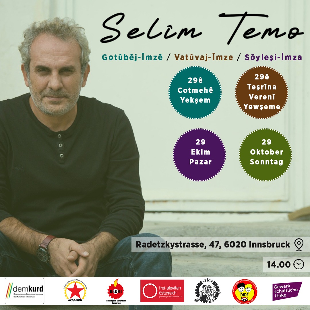 selimtemo's tweet photo. Siba - Meşte - Yarın
Radetzkystrasse 47, 6020, Inssbruck
14:00
Spas bo
#Demkurd #AVEGKOM #BKHI #FreiAleviten #ATIGF #DIDF #GewerkschaftlicheLinke https://t.co/9ZHtyLCGEs