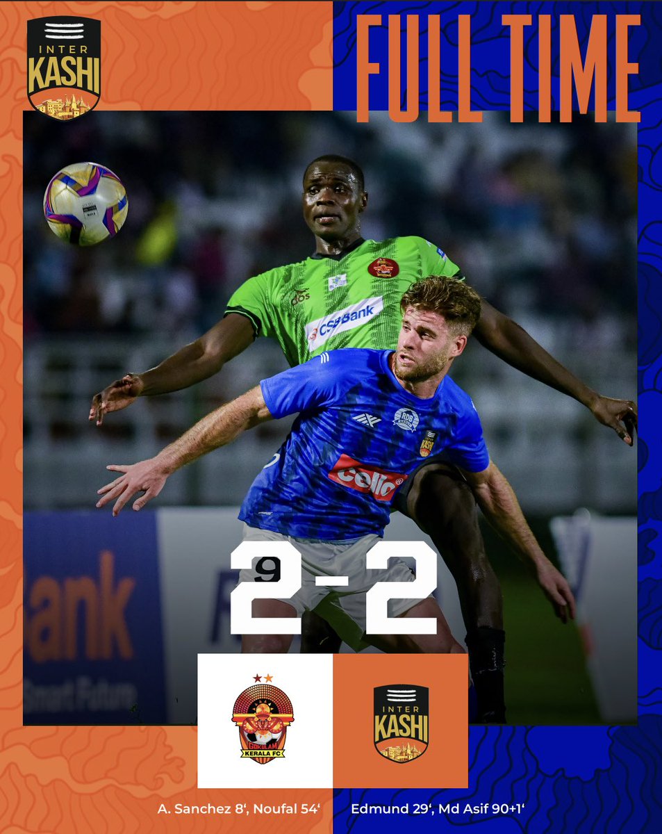 A memorable debut in I-League where we showed spirit and fought back to earn a draw!

Gokulam Kerala 2-2 Inter Kashi
 
#InterKashi #HarHarKashi #IndianFootball #ILeague