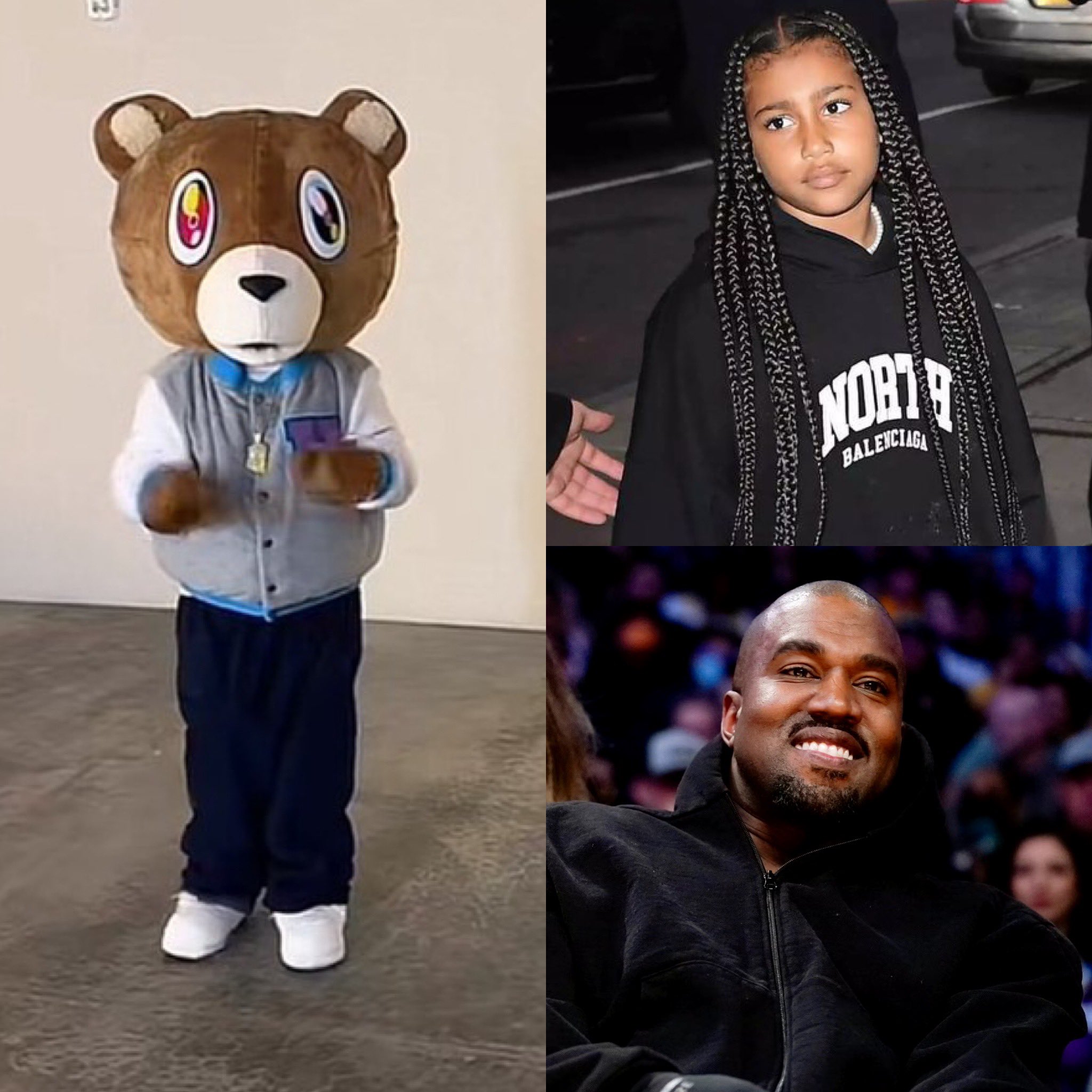 north dressed as bear