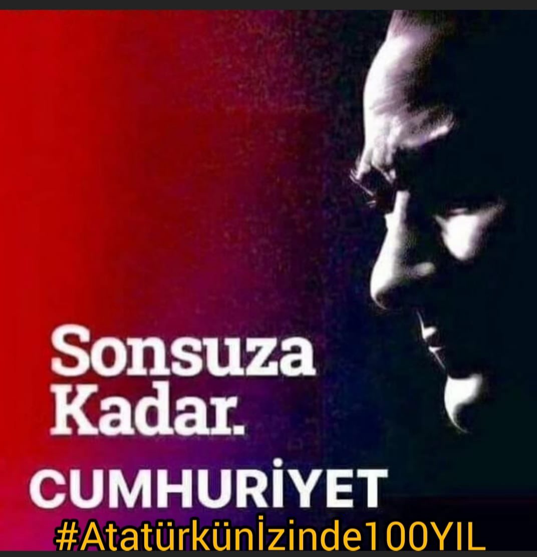 Müjdeler var yurdumun toprağına taşına
Erdi Cumhuriyetim 
100 yaşına 🇹🇷

#Atatürkünİzinde100YIL 

29 Ekim C u m h u r i y e t Bayramınız kutlu olsun 🇹🇷
