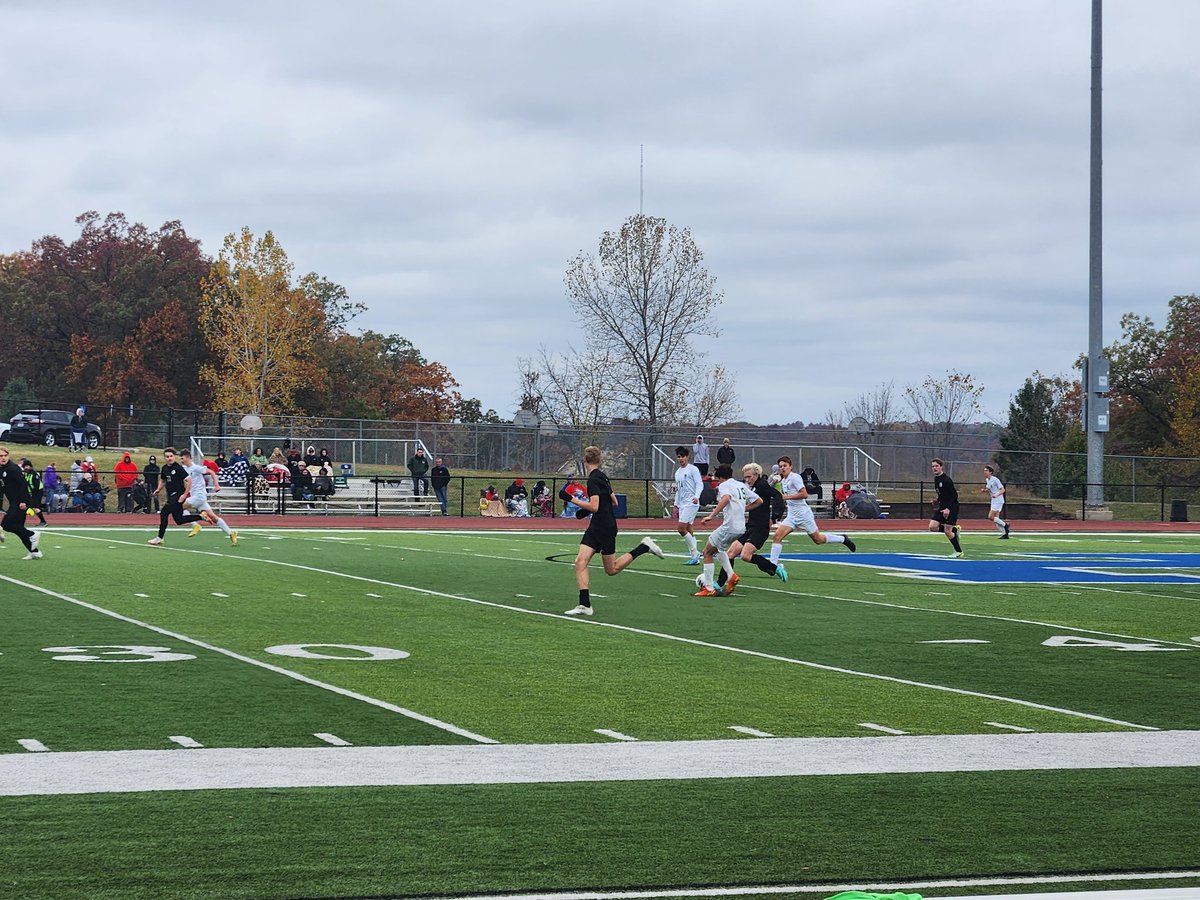 Knights over De Soto at Districts. Way to go boys!