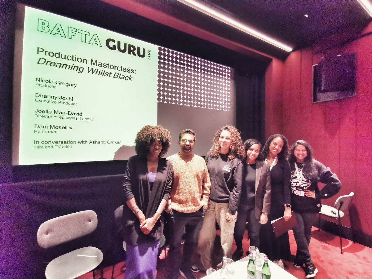 AshantiOmkar's tweet photo. 🔱🧿 An exciting @BAFTA #gurulive today with me helming 2 panels today. Thrilled for team #dreamingwhilstblack &amp; @MAFSUK who put #productionvalues &amp; #representationmatters at the heart of their work. 🎬📺 #filmcritic #tvcritic #cultureshaper #industryInfluencer #presenter https://t.co/YV5iG98cNa