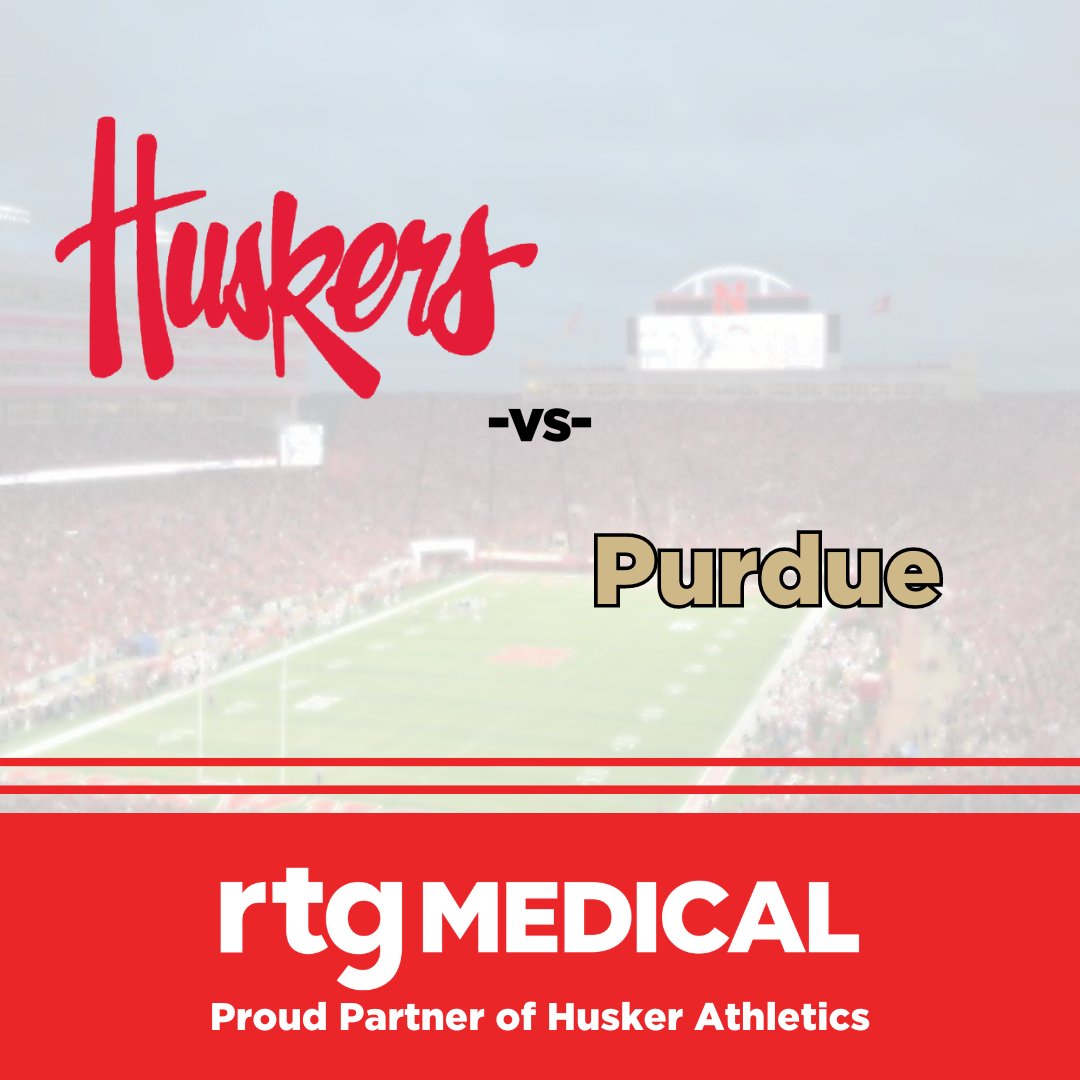 Go Big Red or Go Home! ❤️🤍

Don't forget to tune in and watch the #HuskerHomecoming game against Purdue today at 2:30 🏈