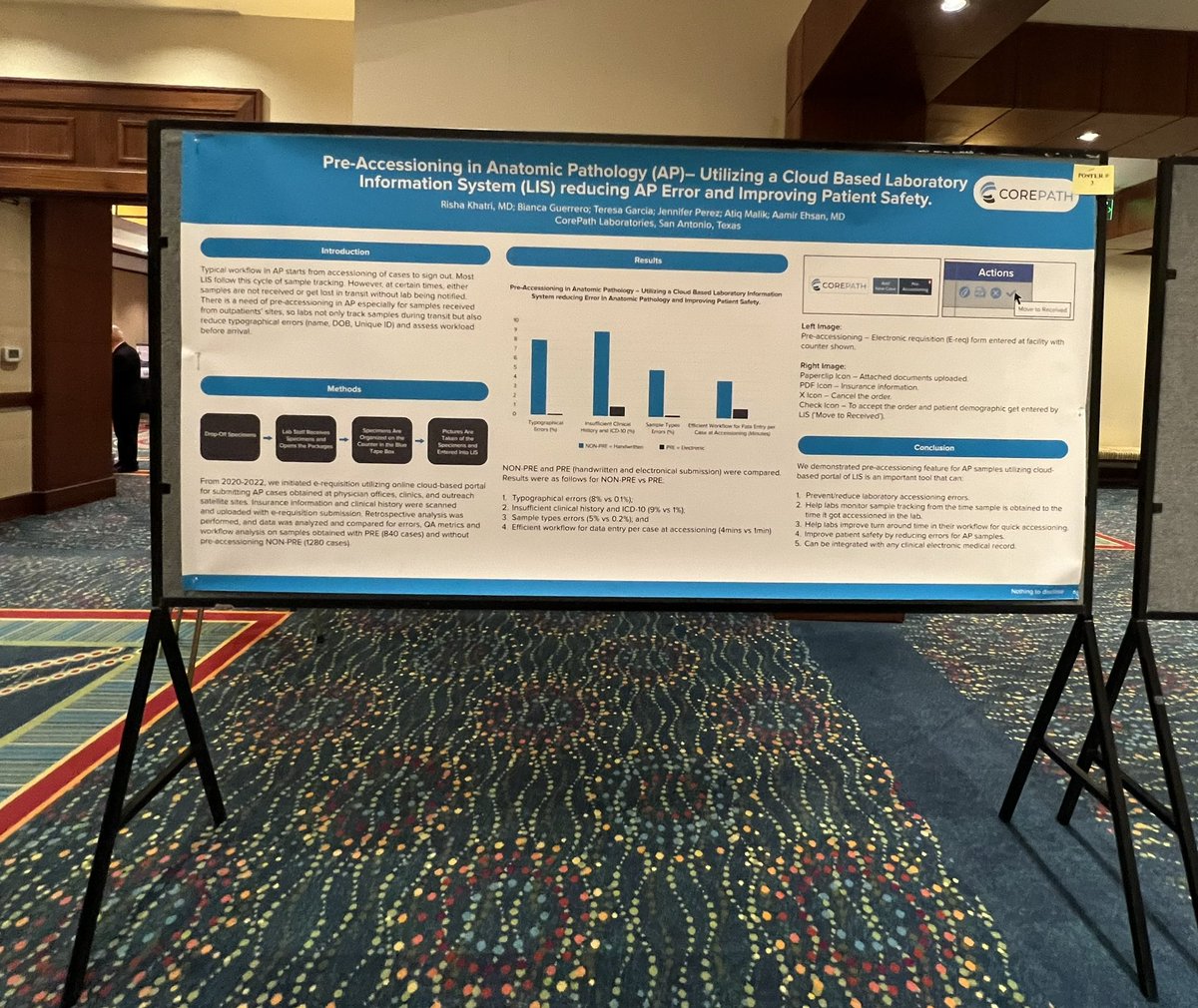 Risha Khatri, MD 𩺠(@rishakhatri) on Twitter photo Yesterday, I attended the Reception of <a href="/GAPathologists/">Georgia Association of Pathology (GAP)</a> and reunited with my friend, and future Pathologist, Aldo and met with the President of GAP, Dr. Lara Harik. And I set up my poster! Mine is Poster #3 outside the Exhibit Hall. Please come check it out! #GAP2023 #PathTwitter Yesterday, I attended the Reception of <a href="/GAPathologists/">Georgia Association of Pathology (GAP)</a> and reunited with my friend, and future Pathologist, Aldo and met with the President of GAP, Dr. Lara Harik. And I set up my poster! Mine is Poster #3 outside the Exhibit Hall. Please come check it out! #GAP2023 #PathTwitter