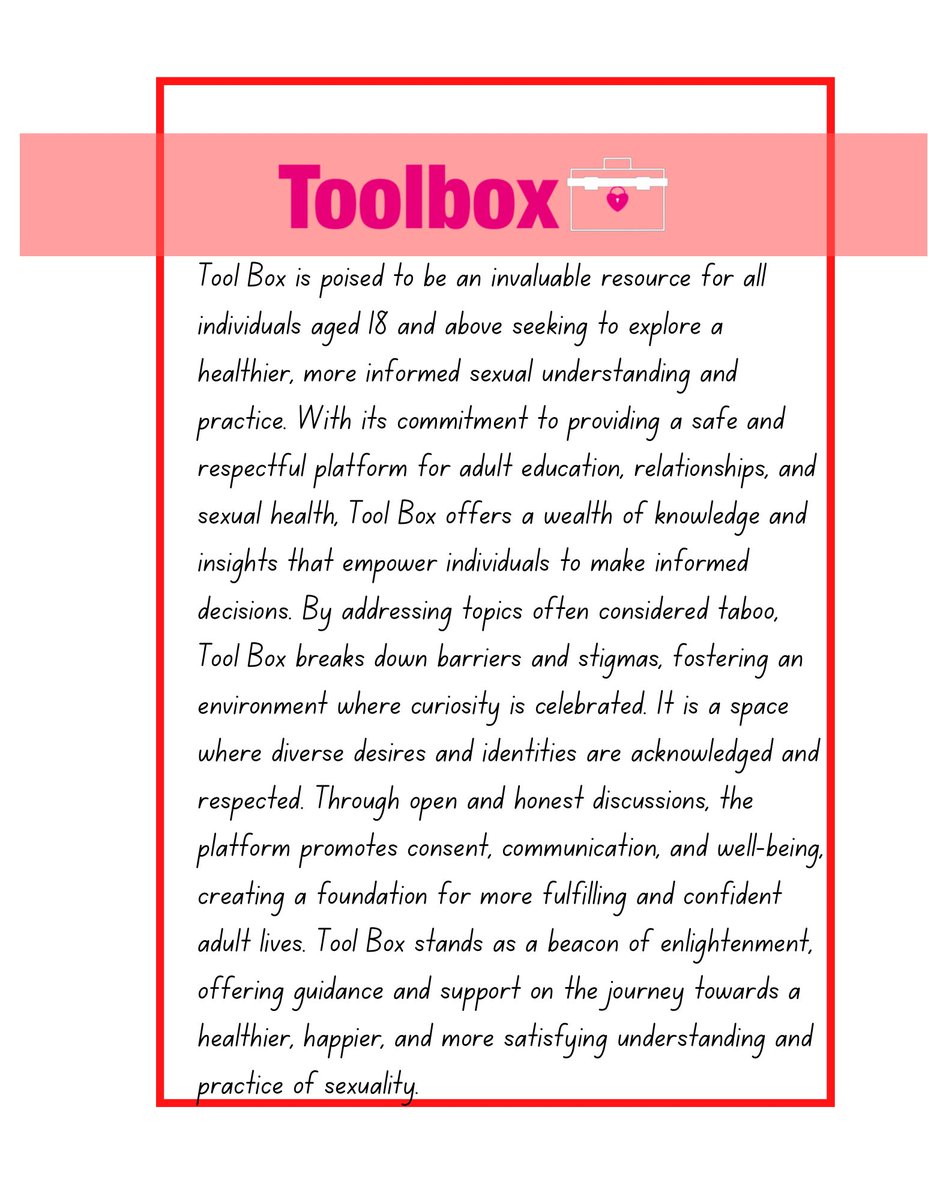 UrToolBox's tweet image. &quot;Smarter, Safer, Sexier&quot; is our motto 
To emphasize knowledge, safety, and a celebration of diverse desires. It embodies our commitment to informed choices, well-being, and the enjoyment of a fulfilling adult life.

More at Toolboxnetwork.com 
.
.
.
#toolboxnetwork #toolbox