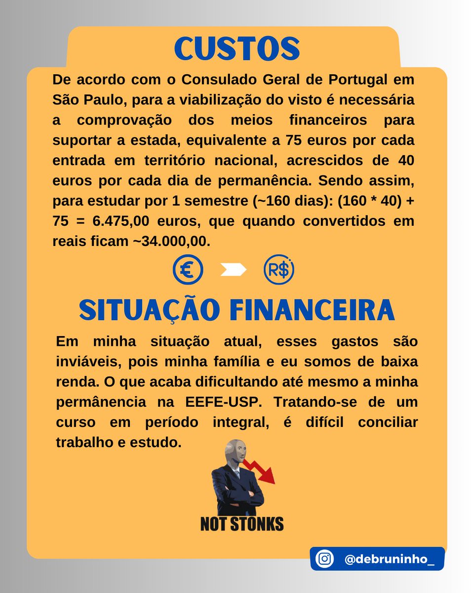 BrunodeSalesVi1's tweet photo. Oii, eu sou o Bruninho! Estudo Bacharelado em Esporte na USP. Tenho um sonho de estudar na FADEUP e fui contemplado no edital 1794 a estudar lá em 2024. Infelizmente não tenho condições financeiras... Se puder ajudar a realizar esse meu sonho, você pode (+) https://t.co/bbLC8reAvk