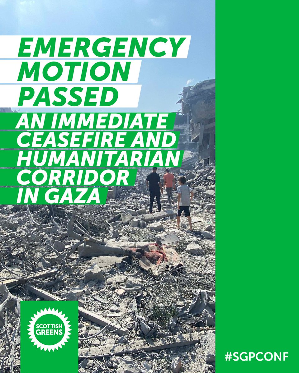 Our members have passed an emergency motion calling for an immediate ceasefire and the establishment of a humanitarian corridor into Gaza to deliver urgent humanitarian assistance to those trapped in the territory. #SGPconf Read more: bit.ly/3s9GMPI