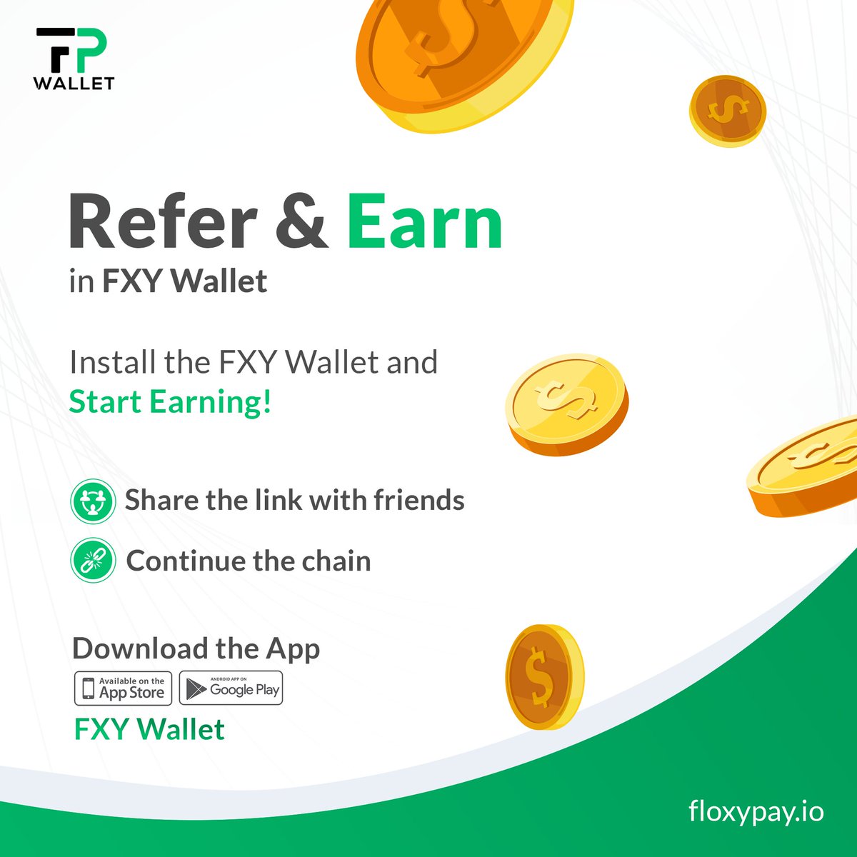 floxy_pay's tweet photo. 📲💼 Earn Big with the new Floxypay Refer Reward!

💌📱 Download Wallet, create an account

👯👥 Invite your friend with your code: Get 5FXY

👯👥 Your friend invites someone: Get 3FXY 

🚀💸 Your friend's friend invites someone: Get 2FXY

https://t.co/IgPyK2ZTT4

#Bitcoin https://t.co/XwmDQgNV1R