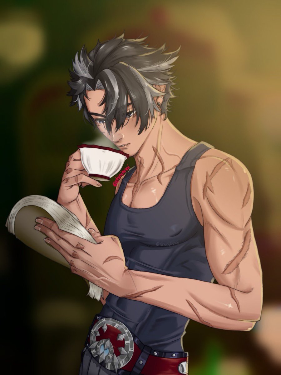 ShinJaNai's tweet photo. #Wriothesley tea time 🫖 🍵 https://t.co/MyrYATikhP