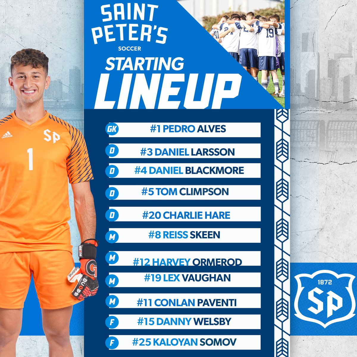 Your starting XI against Canisius!! 😤 #StrutUp🦚