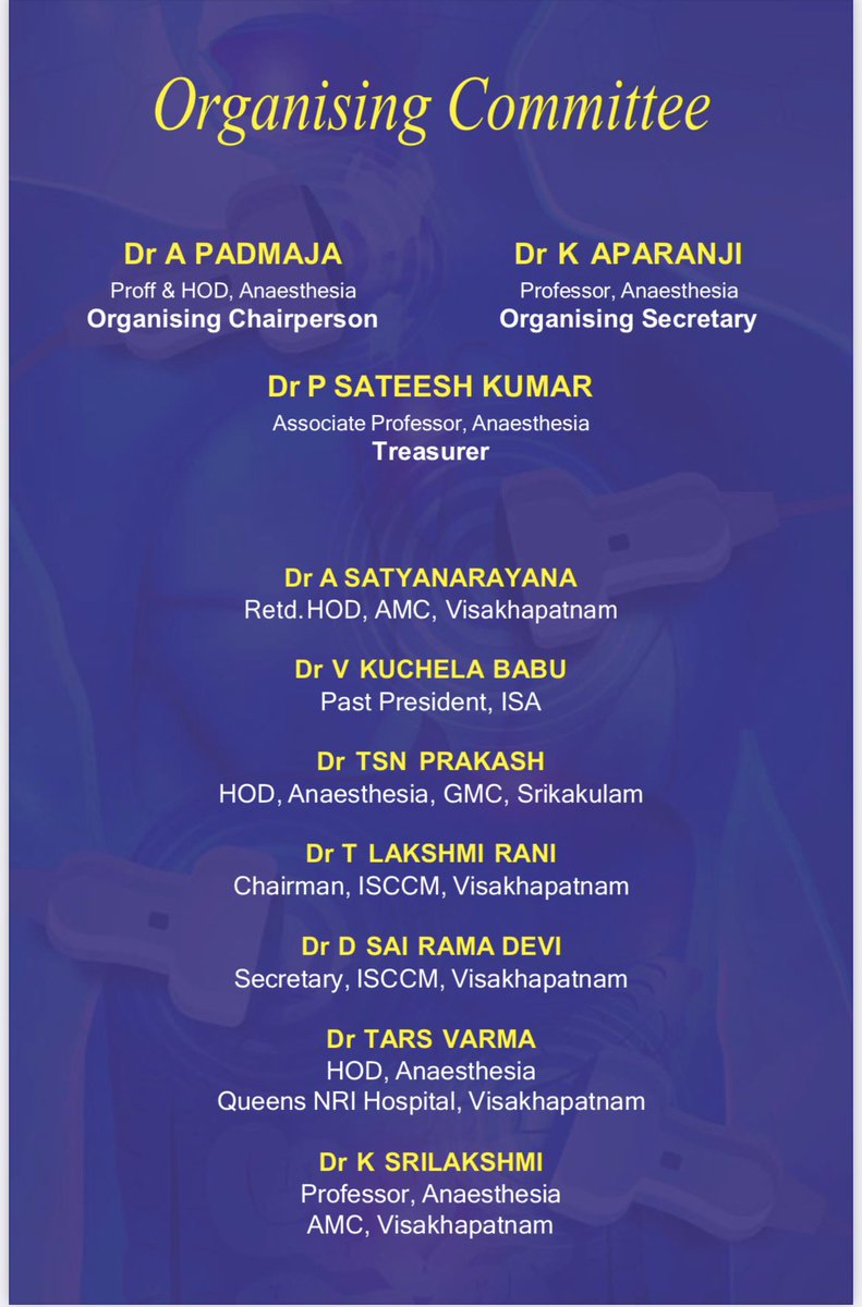 #POCUS #Regionalanesthesia So delighted to be back to 🇮🇳 again this time for my Alma mater 👨‍🎓 contributions 💉 🫀at Andhra Medical College & King George 🏥, Visakhapatnam! Nov 9th and 10th 👇🏿 See you all soon🙏 @ASRA_Society @AoraIndia @Srinityakollu @drnavyaravi @kajal_pgi