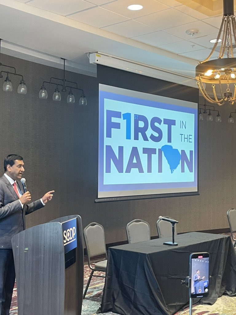 ChristaleSpain's tweet photo. Happening Now: Congressman @RoKhanna and Congressman @rep_jackson at the @scdp Spratt Issues Conference celebrating the achievements of the #BidenHarris administration! #99daysout #therealFITN https://t.co/EmwpAFFduW
