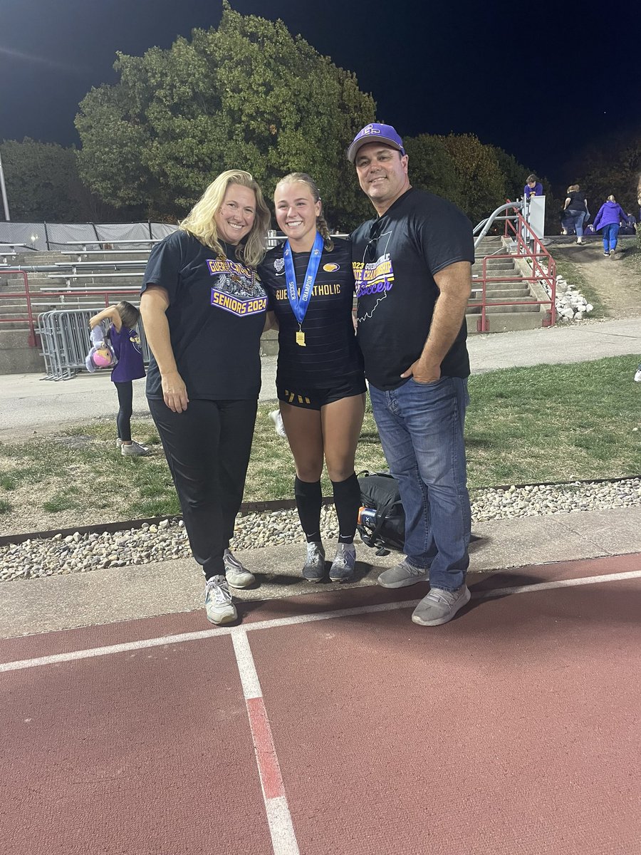 taylorbeard06's tweet photo. No better way to end my high school career. Thank you Guerin soccer for everything #statechamps https://t.co/yhPoBcicfs