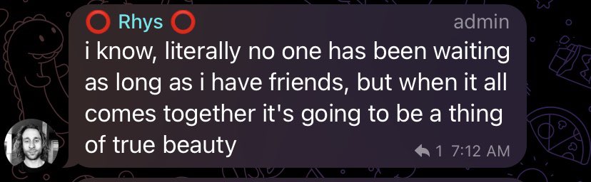 Words of inspiration from @ecomi_rhys for us $OMI token holders on Telegram this morning ☀️