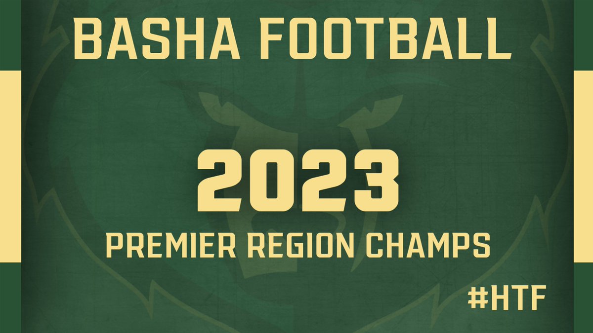 bashagridiron's tweet photo. Congratulations to the 2023 Basha Varsity Football Team-  PREMIER REGION CHAMPS!! Back to Back Years.  #HTF https://t.co/y9BlFvWjbm