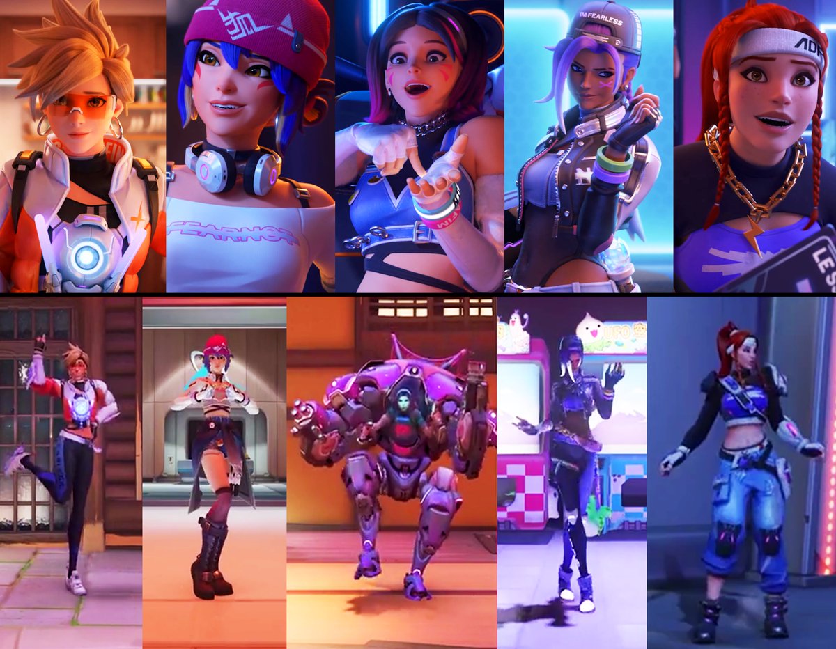 OVERWATCH 2 x LE SSERAFIM COLLAB IN-GAME ALL K-POP LEGENDARY SKINS REVEALED 🎤✨

Details about this #LE_SSERAFIM K-Pop collab will be revealed on Oct 30. and the collaboration event will begin on Nov 1  🪩

Which hero skin do you like among the #Overwatch2 collab K-Pop skins?