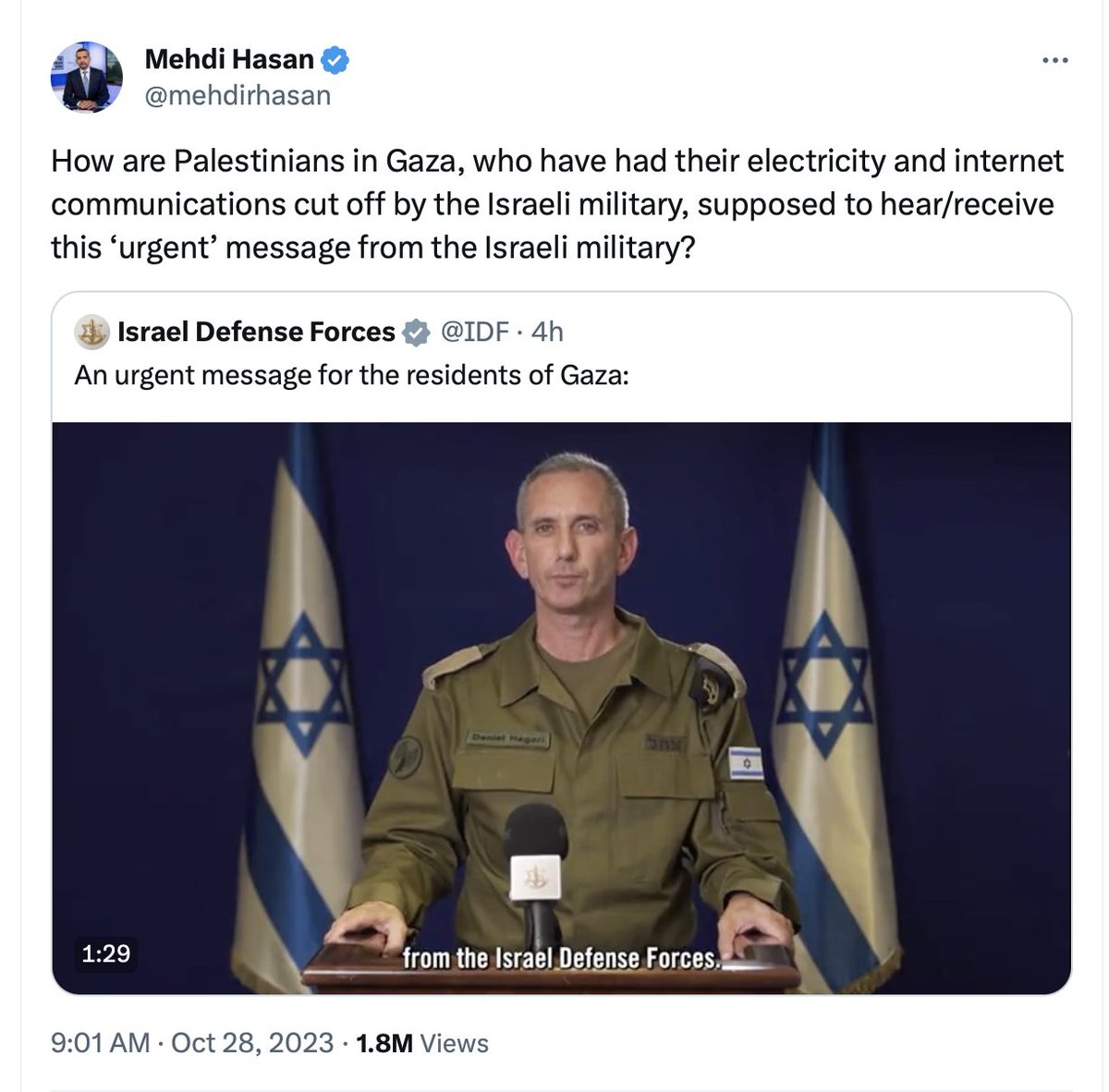 They're not. 

This is kayfabe, all part of a performance for a global audience to serve the fiction that Israel is unique in how it conducts itself in war; that when the IDF slaughters civilians, it's just and morally defensible.