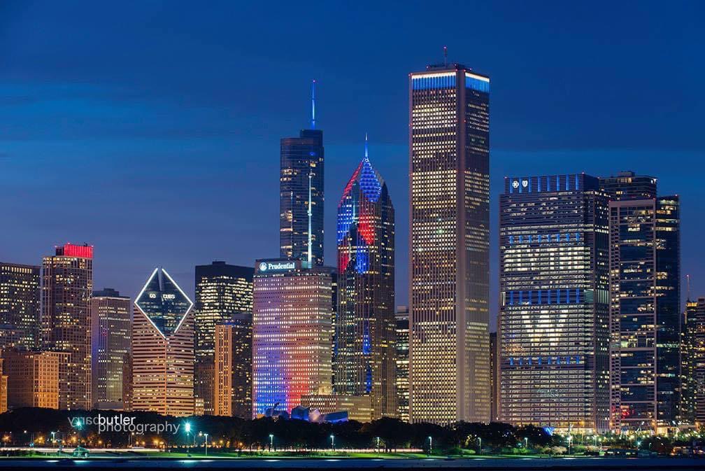 barrybutler9's tweet photo. Today in 2016, the Chicago Cubs played their first home game for a World Series in 71 years.  They went on to win the series.  Image taken on this day 7 years ago. https://t.co/7RQKaX3ob7
