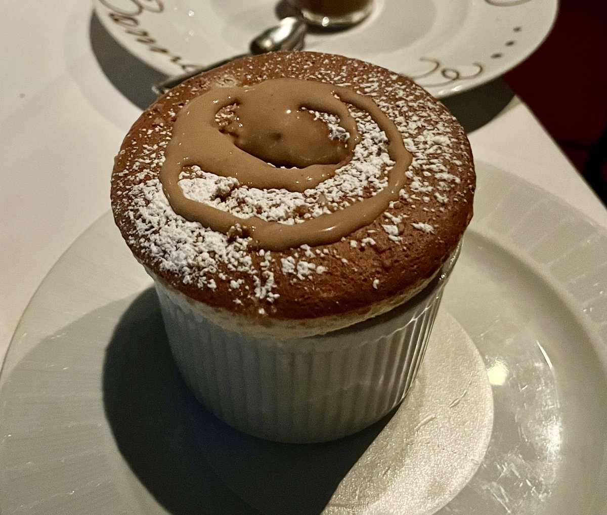 FawnGoodwine's tweet photo. Apple Crumble Soufflé at Eiffel Tower Restaurant at the Paris in Las Vegas https://t.co/dYCYccYKAO