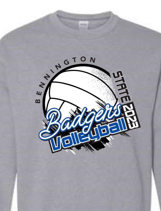 bennington_club's tweet photo. The link to order state volleyball shirts is live until October 29th at midnight. Pick up time TBD. Go Badgers! https://t.co/lvgToLm2ew https://t.co/aa15YjUScx