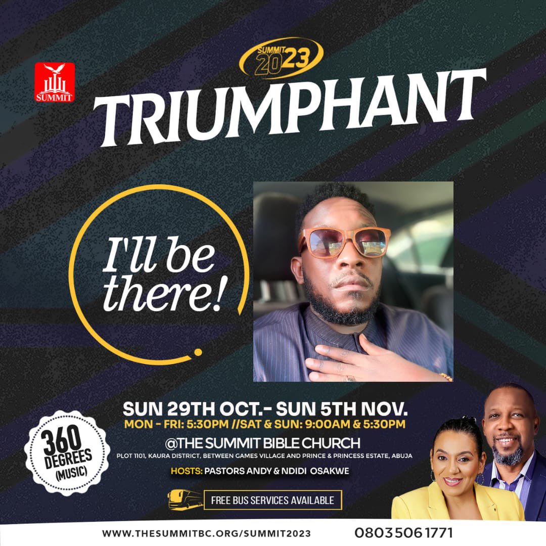 mrhoganjnr's tweet image. @summitabuja

#Triumphant
#Summit2023 
#SummitConference