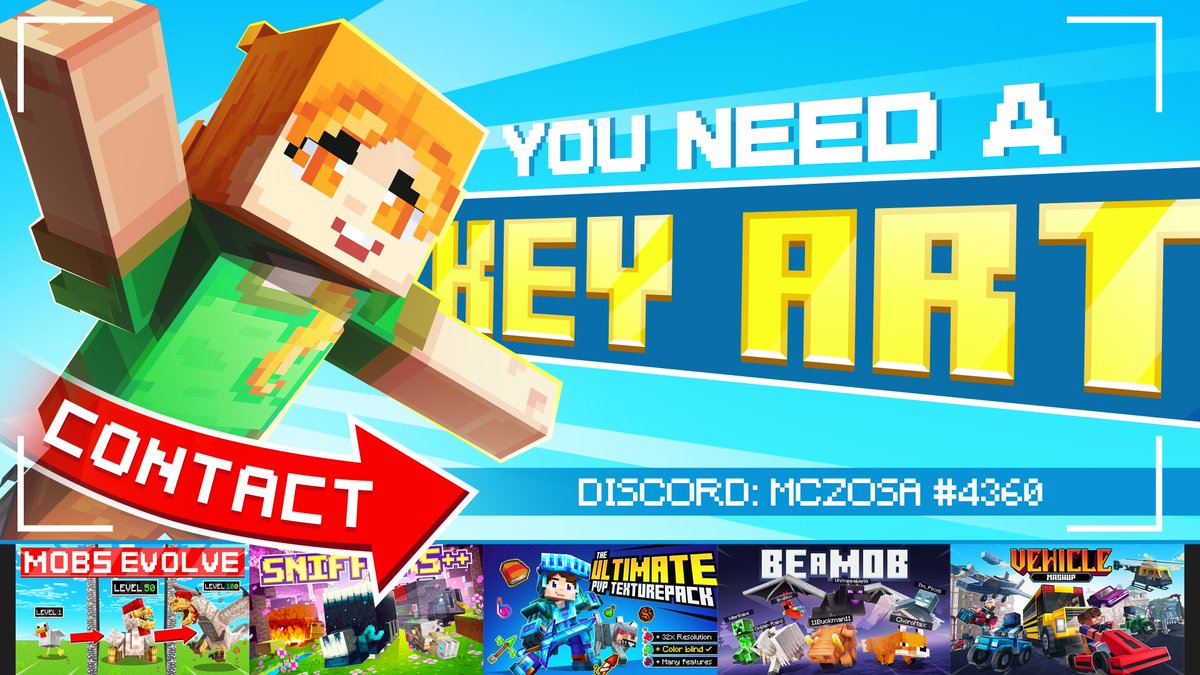 Heyaa I'm Zosa. 

I create content for the marketplace, if you need a great KeyArt that lives up to your content, I am surely your best option!🤓

Check my portofolio: creativefolio.jimdosite.com
Discord: mczosa / mczosa#4360