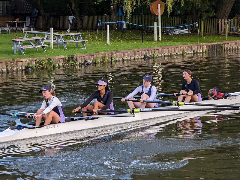 MagdBoatClub's tweet photo. University Fours! 🚂🏆

M1a easily beat Homerton, Pembroke, Caius, Emmanuel, to bring home MBC’s first Uni Fours victory in many years! M1b lost a closely fought battle to Jesus M2 in the quarter-finals. 

W1 lost in the semis and are looking forward to a re-match at Winter Head! https://t.co/2kVsgZjCUC