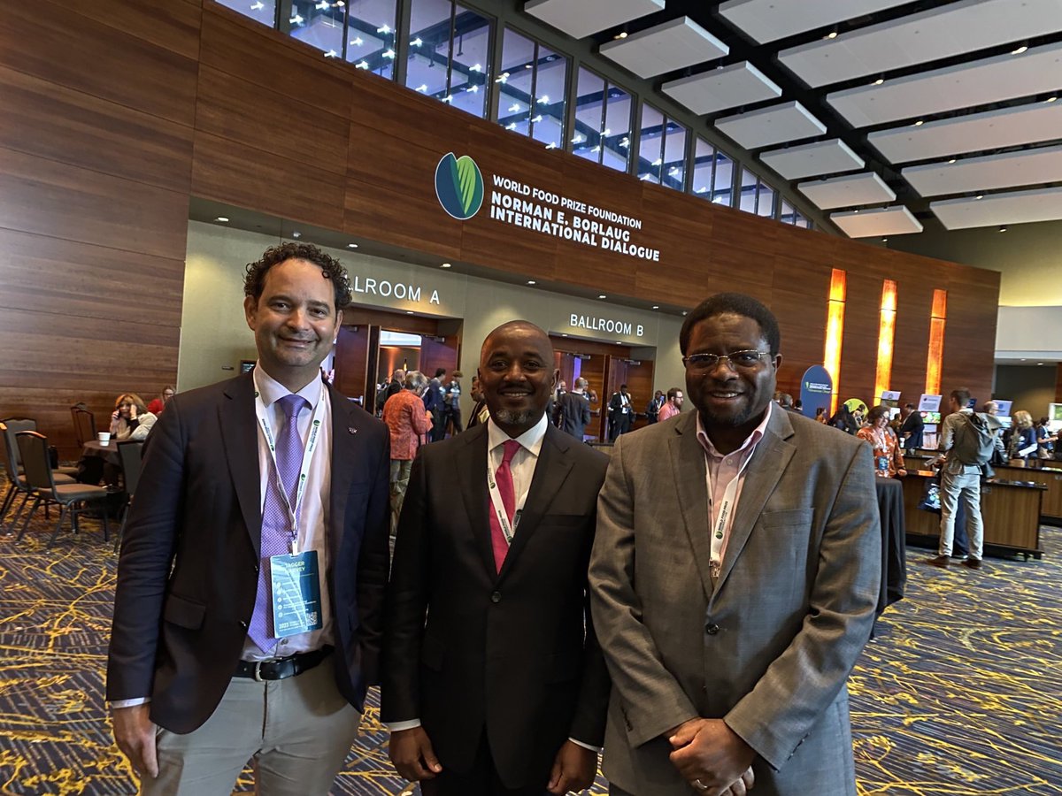 It was a great pleasure to reconnect with fellow <a href="/BecAHub/">Biosciences for Africa (B4A) Hub</a> alumni <a href="/PHLILDirector/">Jagger Harvey</a>, <a href="/ADjikeng/">Prof. Appolinaire Djikeng</a>, at the <a href="/WorldFoodPrize/">World Food Prize Foundation</a> event in Des Moines.