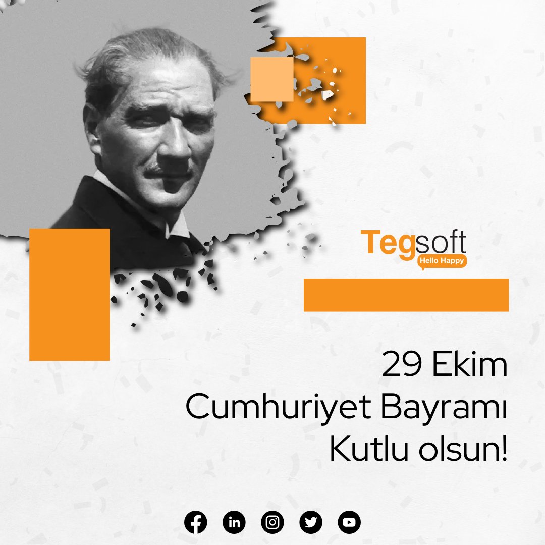 Türkiye Cumhuriyeti'nin 100. yılı kutlu olsun, birlikte nice yüzyıllara!

Happy 100th anniversary of the Republic of Türkiye. To many more centuries together!

tegsoft.com/tr/blog/turkiy…

#TurkishRepublic100Years #RepublicDay #100YearsStrong #Democracy #29Ekim #100YAŞINDA